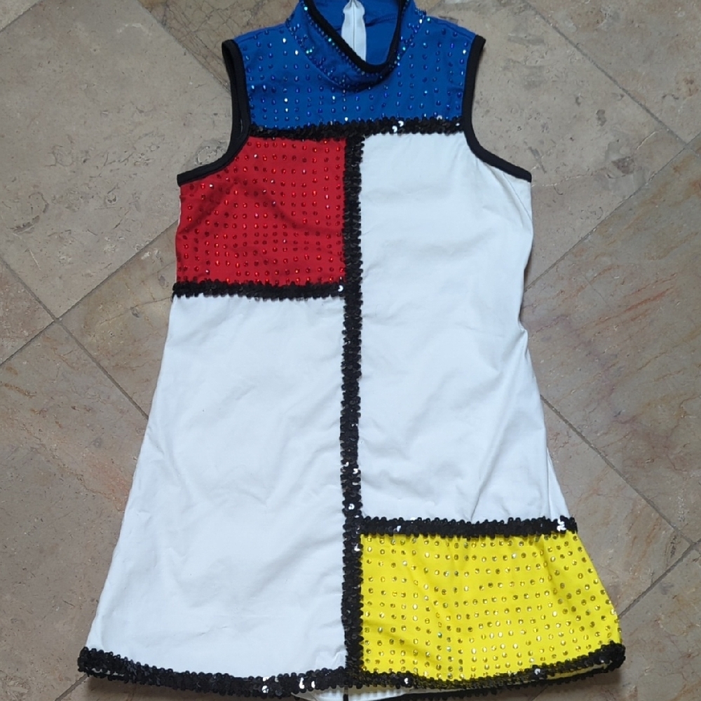 Weissman Mod Mondrian Inspired Competition Dress